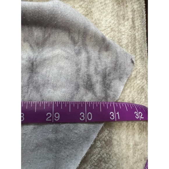 Dolled Up by F.A.N.G Lattice Back Cardigan Size S Gray White Tie Dyed - Picture 9 of 10